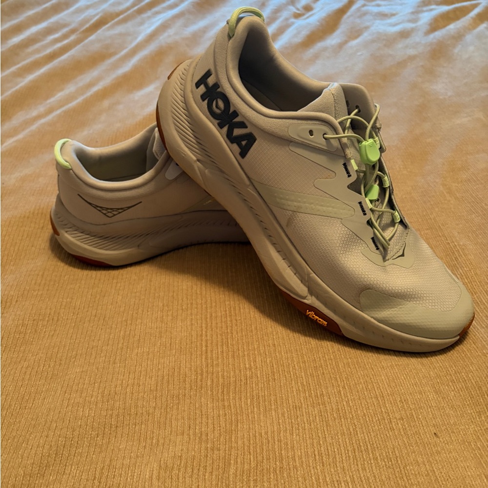 HOKA Transporter Men's Running Shoes - Gray and Green